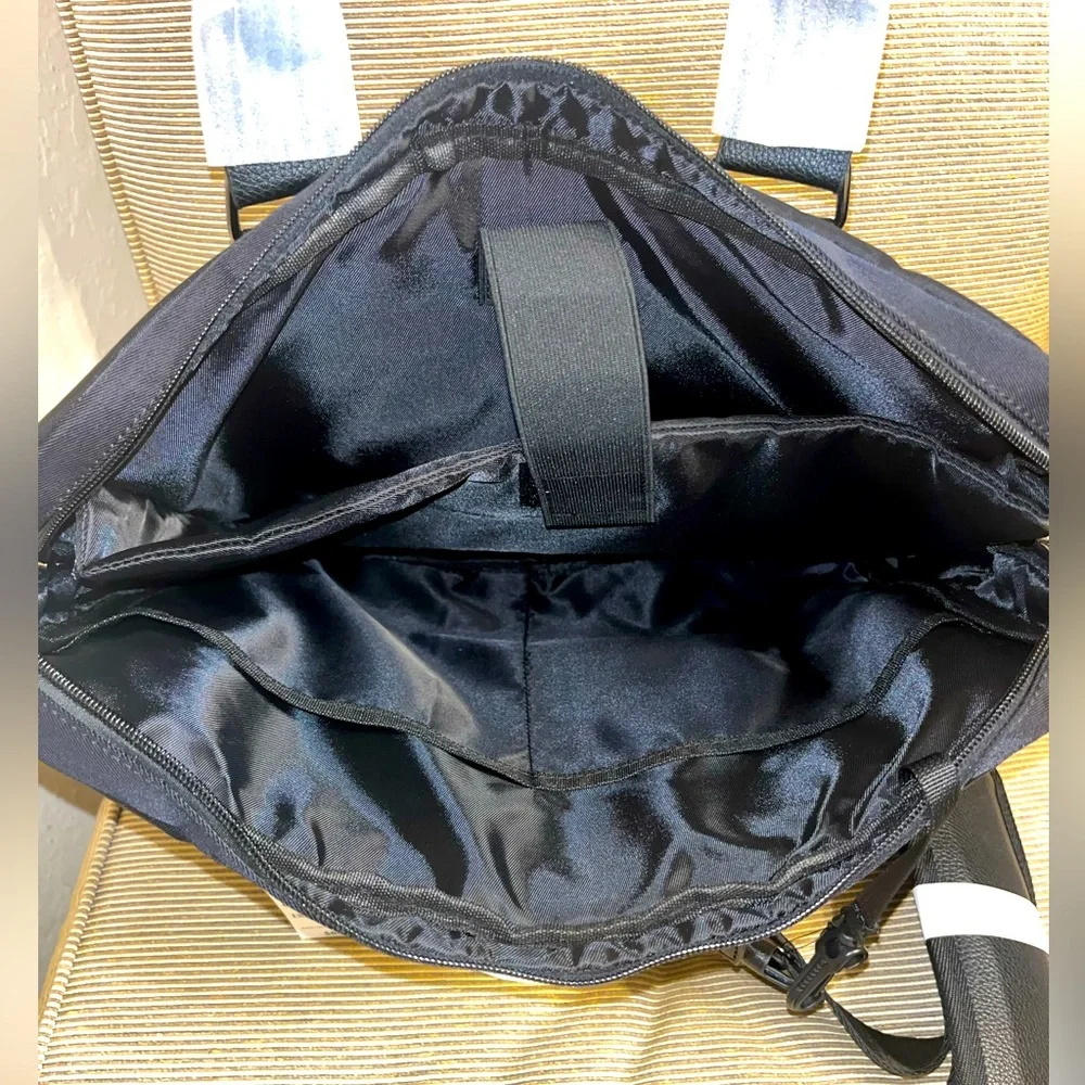 NWT 🎉ALFANI AlfaTech Black Soft-Sided 15” Laptop Bag/Briefcase - Picture 9 of 11